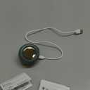 Portable Clip-On Fan, Mini USB Rechargeable 360 Rotatable Fan, 3-Speed Silent Mini Bladeless Fans (Green)