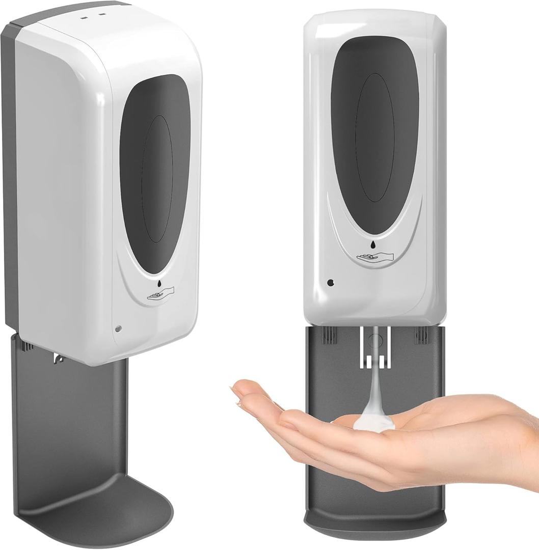 iTouchless Sensor Sanitizer Dispenser with Wall Mount, 1000 ml Capacity, Accommodates Gel, Liquid, Alcohol, Touchless and Automatic for Lobbies, Stores, Schools, Healthcare