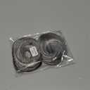 CJL HAIR 2PCs Small Cute Messy Bun Hair Piece for Thin Hair Women Mini Synthetic Curly Bun Scrunchies Updo Hairpieces Dark Grey