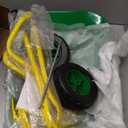 3T GROUP Kids Wheelbarrow Toy, Toddler Children Metal Wheelbarrow, Kid Gardening Tool, Wheel Barrow, Kids Wheel Barrel Sowing, Digging Sand, Sweeping Leaves, Shoveling Snow Green(Green)