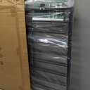 Babelio Baby Gate for Stairs, Kitchen & Doorways, No Bottom Bar| Easy Installation| One-Handed Operation| Auto-Close| Hardware Mount (Drill Needed) Safety Dog Gate (Black - B17, 29-49" W, 28" H)