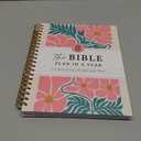 The Bible in a Year: A 52-Week Study Bible Study Guide, Spiral Bible Journal with Thick Paper & Hard Cover for Women | Ideal for Daily Devotions, Group Study, Home/Church