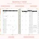 2 x 2026 Planner, Weekly and Monthly Calendar Planner Book, Jan 2026 - Dec 2026, Planning Agenda for Desk Accessories and School Supplies - A5 (6.3'' x 8.5'') (Orange Petal)