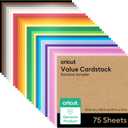 Cricut® Value Cardstock, Rainbow Sampler - 12 in x 12 in (75 Sheets)