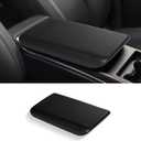 Center Console Armrest Cover Compatible with Tesla Model S/X 2022-2026, Non-Slip TPE Armrest Cover for Tesla Model S/X Plaid/Long Range, Arm Rest Protector Model S/X Interior Accessories (Black)