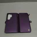 Defencase for Samsung Galaxy S26 Ultra Magnetic Wallet Case Compatible with Magsafe with RFID Blocking Zipper & Card Holder Women, PU Leather Detachable Phone Case for Galaxy S26 Ultra 6.9", Purple