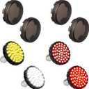 1157 Front Rear Turn Signals 2 inch Bullet Led Blinkers with Smoked Lens Compatible with Harley Softail Sportster Cruiser Street Glide Special Road King Fatboy