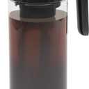 Goodful Cold Brew Iced Coffee Maker, Durable, Shatterproof Tritan Pitcher, Leak-Proof Lid, Large Capacity with Deluxe Stainless Steel Filter, 2.25-Quart, Black, Pack of 6