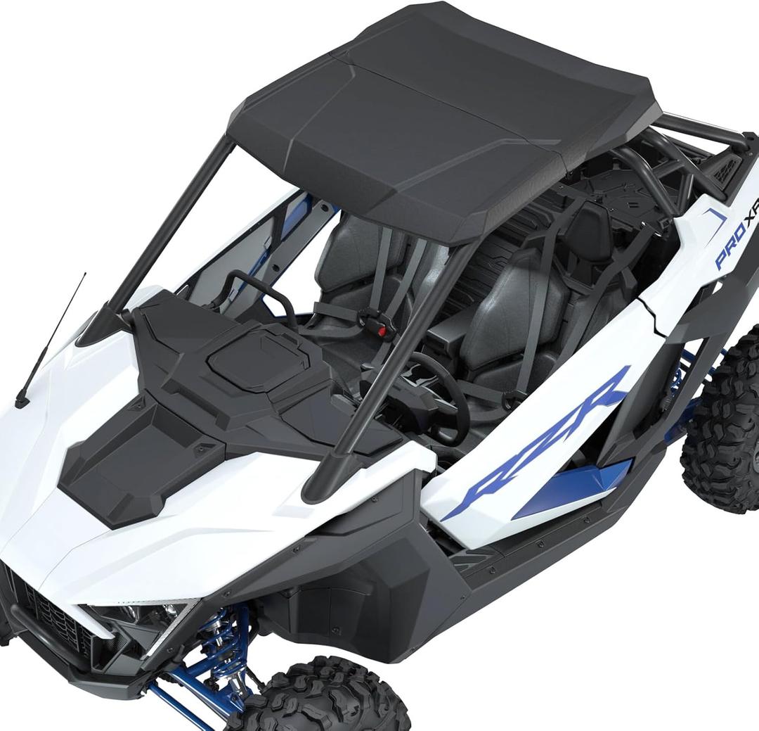 KIWI MASTER Poly Sport Roof for 2020-2025 Polaris RZR Pro XP/ Pro S/ Turbo R Accessories Replace OEM # 2883928 2-Seat Hard Roof Top, Black