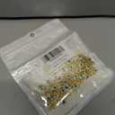 PAMIR TONG Handmade Turkish Evil Eye Beaded Link Chain with Golden Plated Brass Findings for Bracelet Necklace Glass Mask Decoration Shoes Clothes Jewelry Making (CC49)