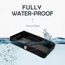 MEEXPAWS Dog Pee Pad Holder Tray Foldable, Puppy Pad Holder Liner Base High Side, Litter Box Indoor for Large Dog 33’’x22’’, Training Leak-Proof, Potty Easy Clean