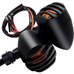 XINDELL LED Motorcycle Turn Signals - 2 Pack Universal Bullet Blinkers for Harley Davidson, Yamaha R3, Honda Shadow, and Cruisers, 3-Wire Rear Mount Signal Lights Kit for Motorcycles, Bobbers, Bikes