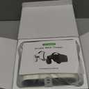 VR Headset for Phone, Virtual Reality Glasses with Bluetooth Headphones for Adults and Kids Play 3D VR Games Movies (White VR Only)