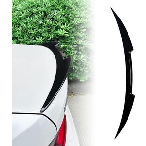 G20 Trunk Spoiler, Blade Peak Style, Suitable for BMW 3 Series 320i 325i (2019-2025) M4 G20, Gloss Black Rear Spoiler.