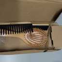 Bamboo Hair Brush and Comb Set for Hair Growth & Scalp Massager Natural Bamboo Hair Brush& Combs Set– Detangling Hair Comb Set 3PC for All Hair Types, Great for Women, Men & Kids