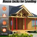 31"-63" House Floor Jack, 4 Pack House Jacks for Lifting and Leveling | 18000 lbs Max Load Capacity Per Unit, Floor Jack Post Pole Jacks, Adjustable Support Beam Basement Leveling House Jack