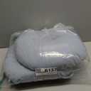 Outdoor Bistro Chair Cushion Set of 2, Waterproof Tufted Round Seat Cushion with Ties, 15"x15"x4" Patio Furniture Chair Pads for Home Garden Balcony Office-Frost Blue