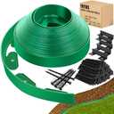 Landscape Edging - Garden Edging Border 80FT 2IN Tall with 120 Stakes, No Dig Lawn Edging for Landscaping for Garden Bed, Yard, 0.15" Thick Flower Bed Border Edging with Connector for Outdoor