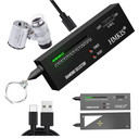 Diamond Tester Pen, Professional Jewelry Diamond Tester with 60X Jewelry Loupe Magnifier, Diamond Selector for Novice and Expert (Non-Rechargeable)