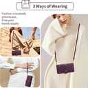 Wallet Case for Samsung Galaxy S21 Plus S21+ 5G with Wrist Strap 9+ Card Slots Zipper Purse, Luxury PU Leather Stand Full Body Phone Cover for S21+5G S21plus 21S + S 21 21+ G5 Women Deep Purple (Wine Red)