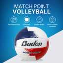 Baden | Match Point | Cushioned Synthetic Leather | Outdoor Recreation Backyard Volleyball + College Camp Ball | Official Size 5