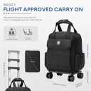 Bagzy Women's Small Rolling Backpack