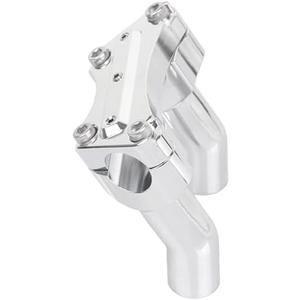 Americruise 1 Set 3-1/2'' Motorcycle Handlebar Risers and 1'' Pullback with Top Clamp Kit Compatable for 1'' Bar Diameter Harley Dyna Heritage Softail Fat Boy Sposter Touring Glide (Chrome)