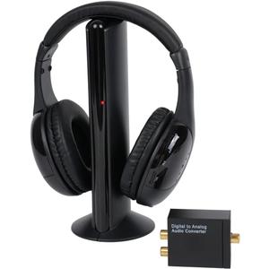 Wireless Headphones for TV Watching, FM Radio & Monitor, Wired Headset with Digital Decorder, Over-Ear Headset for Adult and Senior, Compatible Computer TV