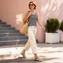 Rihero Arch Support Sandals Women's Orthopedic Comfortable Casual Orthotic Slide Sandals with Adjustable Strap for Summer Walking Grey Size 9