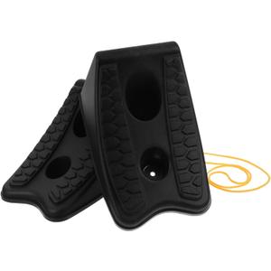 2pcs Heavy Duty Car Wheel Chocks Non-Slip Vehicle Stabilizers for Trailers Trucks and Rvs Rubber Design Prevents Sliding for Safe Parking and Vehicle Stability