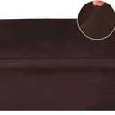 Turquoize Velvet Couch Covers Sofa Covers for 3 Cushion Couch Stretch Sofa Slipcovers with Non Slip Elastic Bottom Furniture Protector for Pets Crafted from Soft Thick Velvet Fabric (Sofa, Brown)