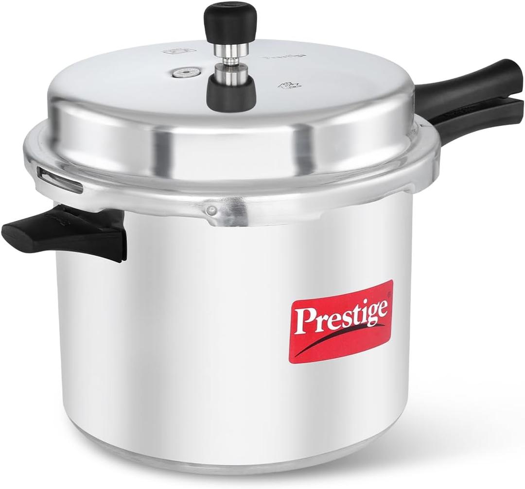 Prestige Popular Aluminium Pressure Cooker, 10 Liters