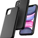 TOCOL for iPhone 11 Case, Slim Silicone Case for iPhone 11 6.1 Inch, Precise Fit, Anti-Slip, Drop Protection, Black