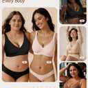 Wireless Bras for Women No Underwire Jelly Push Up Wave Seamless Full Coverage Bralettes Support Lift Everyday Bra (Small, A01- Coffee)