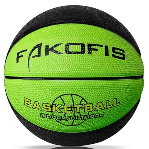 FAKOFIS Kids Basketball Size 3(22"),Youth Basketballs Size 5(27.5") for Play Games Indoor Backyard,Outdoor Park,Beach & Pool