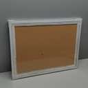 DOLLAR BOSS White Cork Board for Wall - 24 X 18 Inches, Rustic Wooden Frame Bulletin Board, Decorative Hanging Pin Board for Office & Home Decor