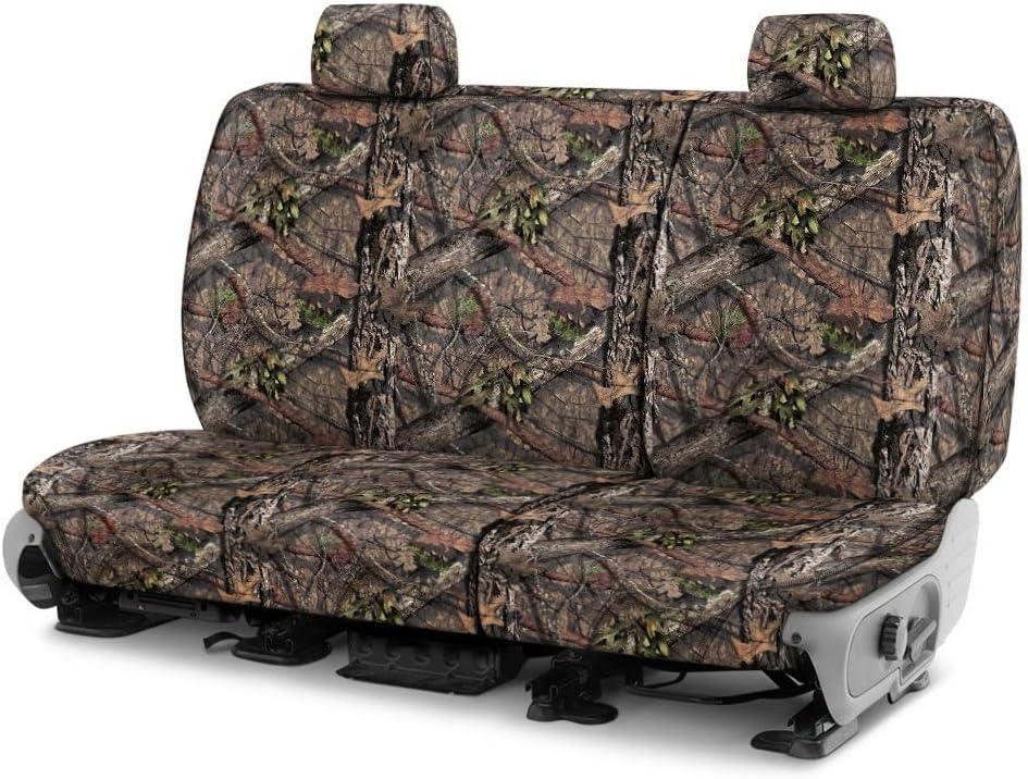 Covercraft Mossy Oak Camo Carhartt SeatSaver Custom Seat Covers | Fits 2016-2023 Toyota Tacoma Double Cab | 2nd Row 40/60 Bench Seat, Break-Up Country