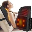 AERLANG Cordless Neck and Back Massager with Heat, 3D Shiatsu Kneading Pillow, 4 Massage Nodes & Bi-Directional Deep Tissue Massage for Neck/Shoulders/Back, Ideal Gift for Women & Men (Black)