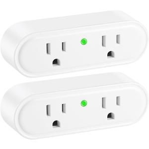 Thermostatically Controlled Outlet 2 Pack  Automatically Turns On at 32F and Off at 50F, Safe & Energy-Saving Thermo Cube for Chicken Water Heater, Pet Bowl, Bird Bath, and Roof Deicer