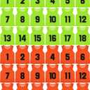 Pasimy 36 Pcs Pennies for Youth Sports Soccer Practice Jersey Kids Basketball Adult Football Hockey Pinnies Scrimmage Jerseys