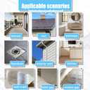 Waterproof Sealant, Transparent Waterproof Coating, Transparent Repairing Leak Adhesive, Suitable for Roof, Wall, Bathroom, Shower, Indoor and Outdoor, 35oz (white)