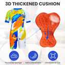 Gogokids Boys Cycling Jersey Youth Bike Suit with 3D Cushion, Kids Teen Short Sleeve Bicycle Clothes