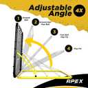 Apex Sports 4x4.5 Ft Baseball Rebounder, Multi-Sport Trainer for Soccer and Volleyball, Adjustable Angles, Easy Storage, Durable Construction, Enhances Agility, Precision, Reflexes, Solo Practice