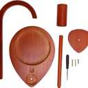 NIZUUONE Wooden Yarn Holder, Multifunctional Beechwood Spinner Crochet Yarn Holder Accessory with Storage Slot for Knitting Crocheting Handcraft
