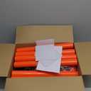 HiGiant 4 Pack 34 Inches Traffic Delineator Posts with Weighted Rubber Base, Portable Orange Safety Posts Cones with Reflective Collars and 15 Ft Plastic Chains for Parking Lot, Construction Work