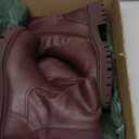 Aitikiss Brown Knee High Boots for Women Wide Calf,Platform Lug Sole Tall Boots,Chunky Low Heel,Round Toe Motorcycle Long boots size 6