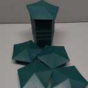 Beslands 5 Pcs Plastic Box 3.9" x 2.4" x 2.8" (Green)