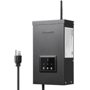 DEWENWILS Smart Low Voltage Landscape Transformer 300W, 3 Independent Outputs, 120V AC to 12V/14V AC, Landscape Lighting Transformer with Schedule & Timer, Compatible with Alexa & Google Assistant