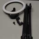 Sensyne 10'' Ring Light with 50'' Extendable Tripod Stand, LED Circle Lights with Phone Holder for Live Stream/ Makeup/ YouTube Video/ TikTok, Compatible with All Phones