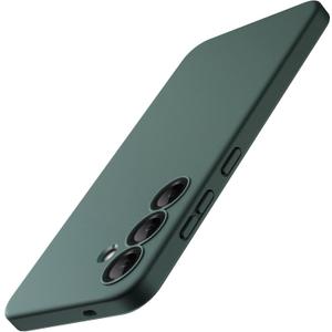 JETech Slim Fit Case for Samsung Galaxy S25 5G, Camera Lens Full Protection, Soft TPU Thin Protective Phone Cover with Matte Finish, Shockproof (Midnight Green)